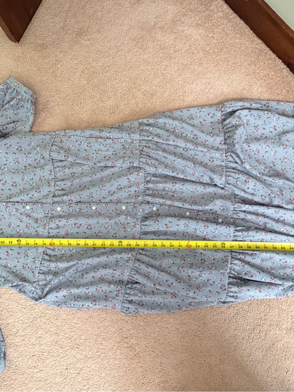 Levi's Light Blue Floral Tiered Maxi Dress - Picture 8 of 8